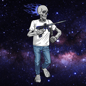 Adrenaline Skully NFT - Galaxy in Casual with Swab - Adrenaline